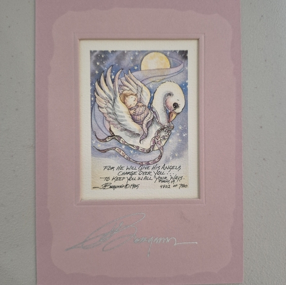 Jody Bergsma Gallery Art - 6 Vintage Signed and Matted Postcard Prints - Picture 11 of 14